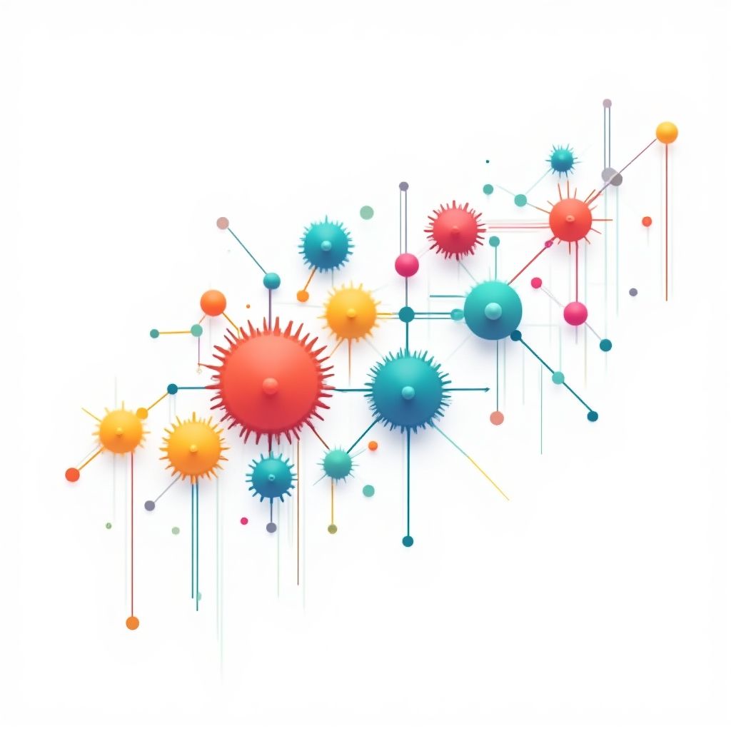 Un gráfico de diversificación de cartera con varios colores.
